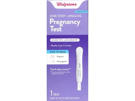 walgreens one step pregnancy test